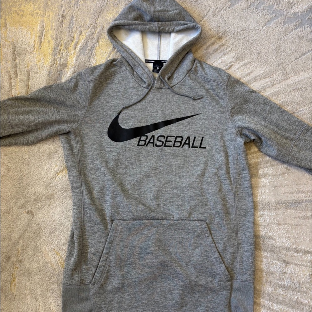 Nike Men's Gray Baseball Hoodie